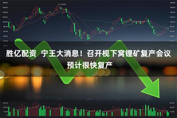 胜亿配资  宁王大消息！召开枧下窝锂矿复产会议 预计很快复产